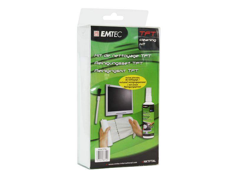 EMTEC Puhdistussarja LCD ja TFT Näytöille, 3 osaa, 250ml